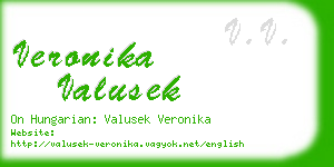 veronika valusek business card